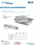 Product Sheet - Stainless Steel Instrument Trays